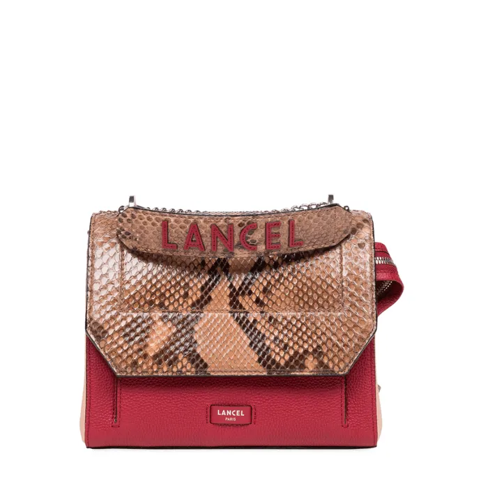 Flap Bag With Handle Multico Granite Women Lancel Shoulder Bags