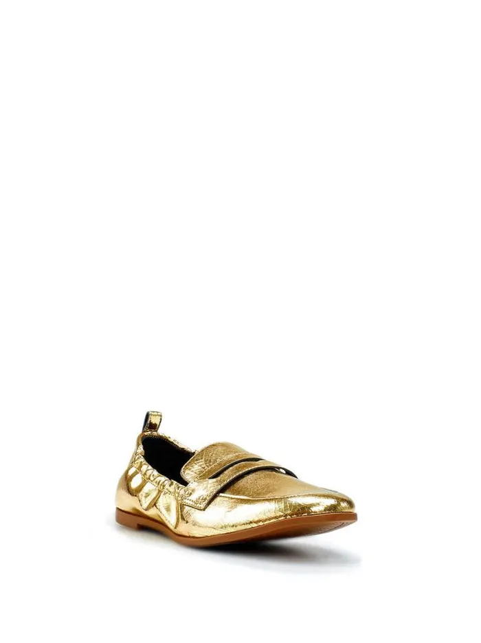 Flats Shoes Jessica Simpson Selipa Metallic Loafer In Gold