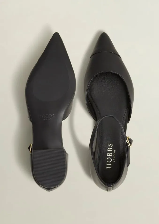 Flats Women HOBBS Seren Leather Flats Black