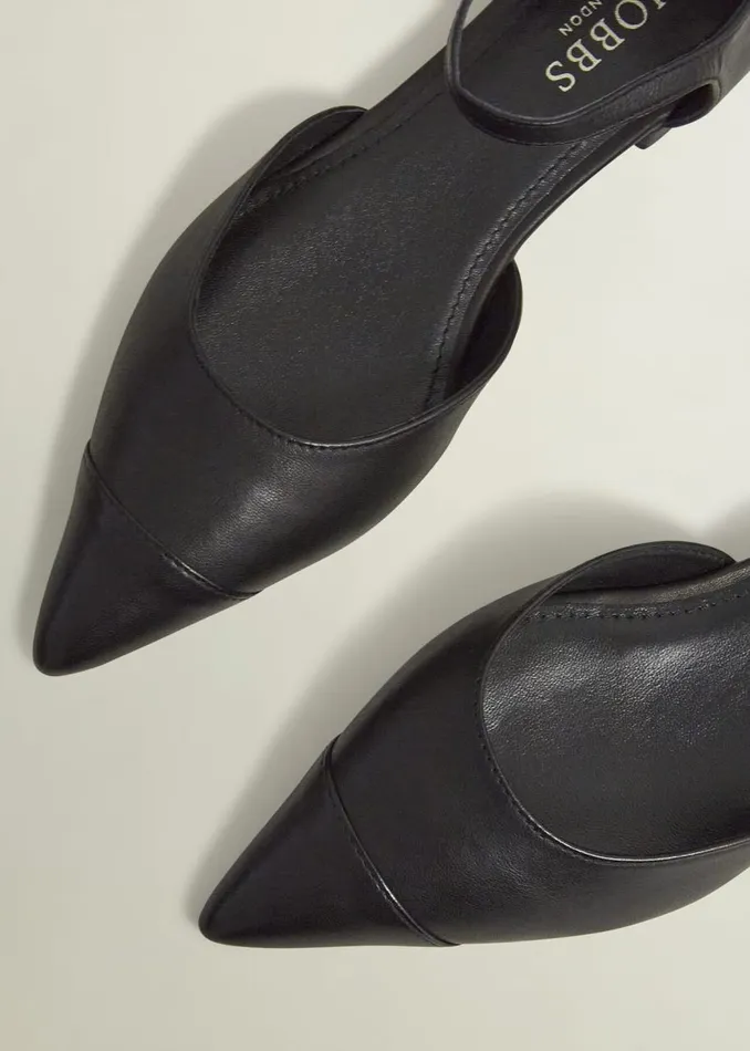 Flats Women HOBBS Seren Leather Flats Black