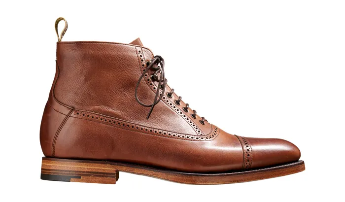 Foley 8211 Mid Brown Soft Grain Men Barker Shoes Mens Boots