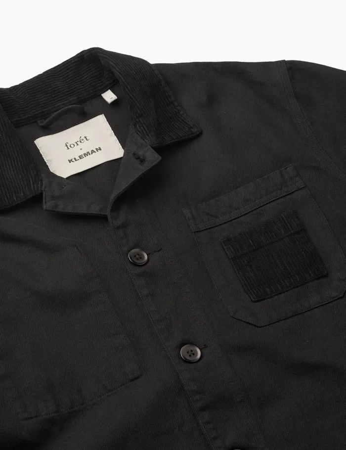 Fort Overshirts FORT X KLEMAN OVERSHIRT Black 8211 Men