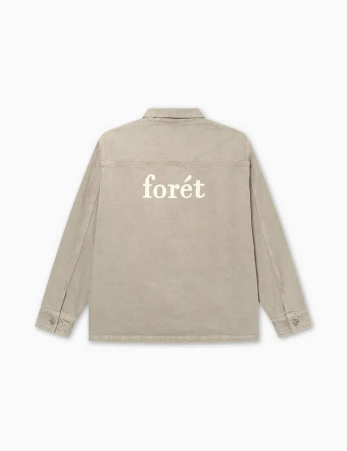 Fort Overshirts ROWAN LOGO OVERSHIRT Vintage Khaki 8211 Men Fort Overshirts ROWAN LOGO OVERSHIRT Vintage Khaki 8211 Men
