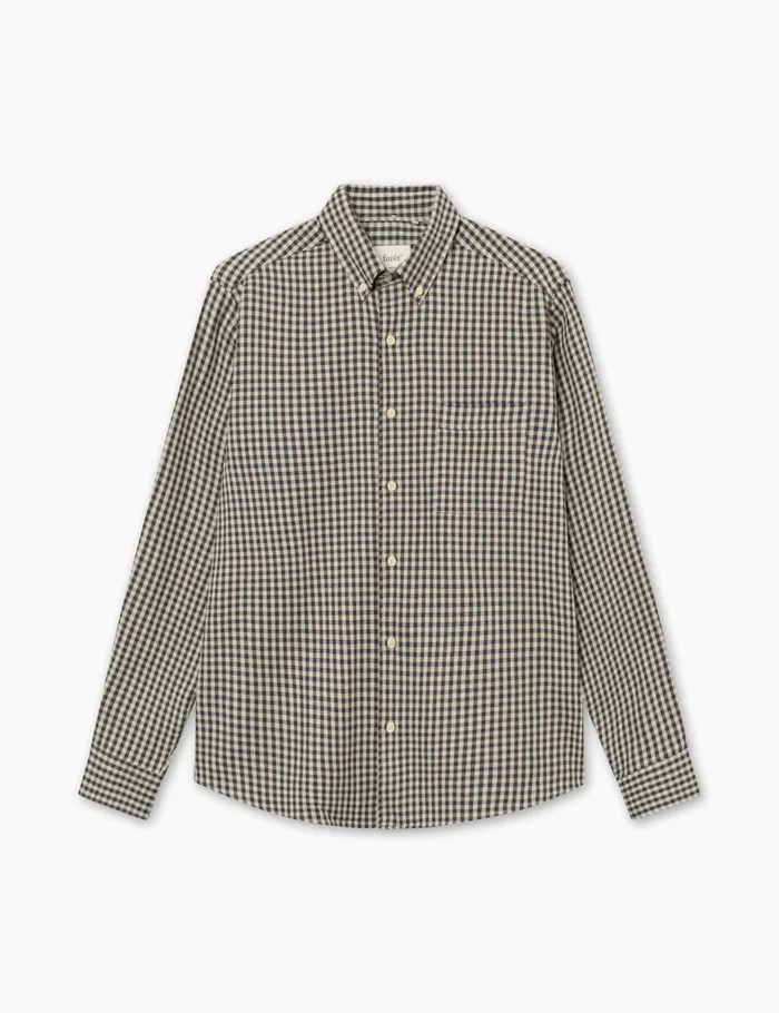 Fort Shirts CAMP SHIRT Brown Check 8211 Men
