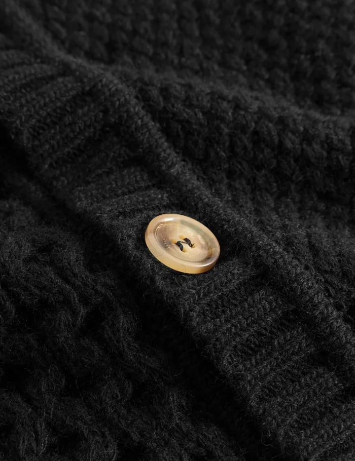 Fort Sweatshirts HYBRID CABLE CARDIGAN Black 8211 Men Fort Sweatshirts HYBRID CABLE CARDIGAN Black 8211 Men