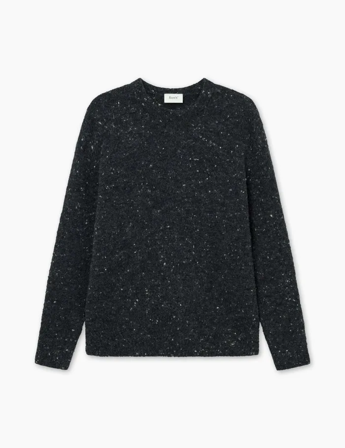 Fort Sweatshirts MOSS MERINO KNIT Dark Grey Mlange 8211 Men
