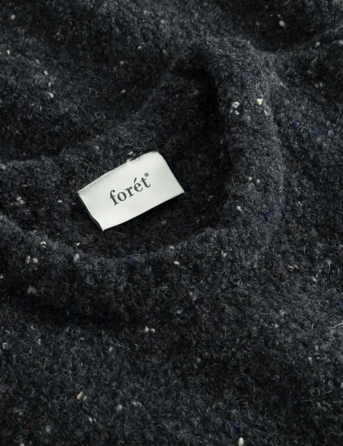Fort Sweatshirts MOSS MERINO KNIT Dark Grey Mlange 8211 Men