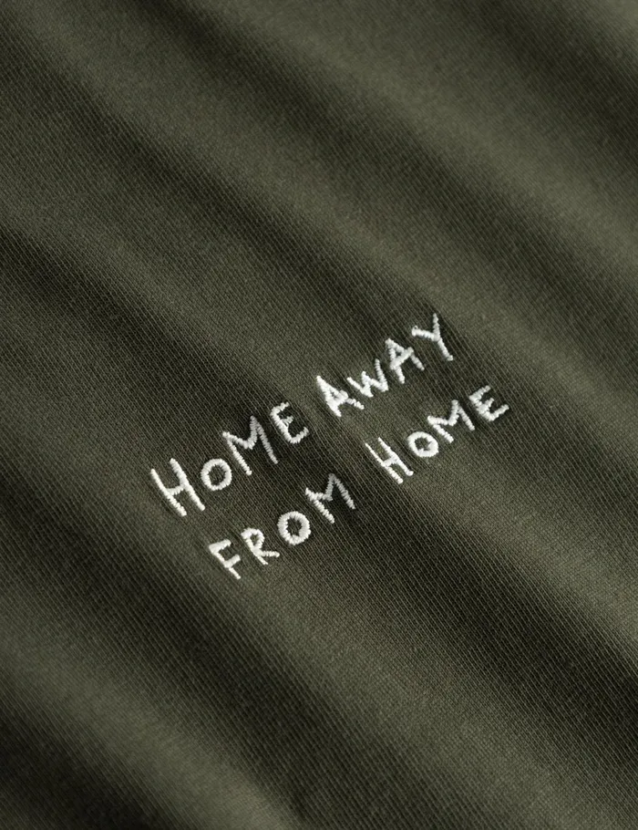 Fort TShirts ABODE EMBROIDERY TSHIRT Dark Mosscloud 8211 Men Fort TShirts ABODE EMBROIDERY TSHIRT Dark Mosscloud 8211 Men