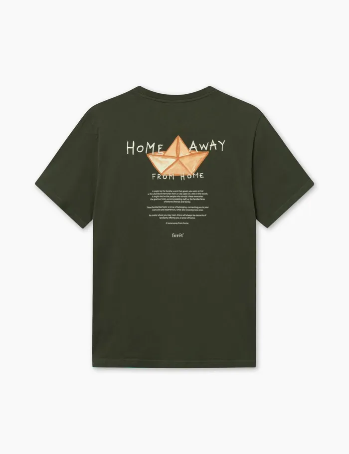 Fort TShirts ABODE EMBROIDERY TSHIRT Dark Mosscloud 8211 Men Fort TShirts ABODE EMBROIDERY TSHIRT Dark Mosscloud 8211 Men