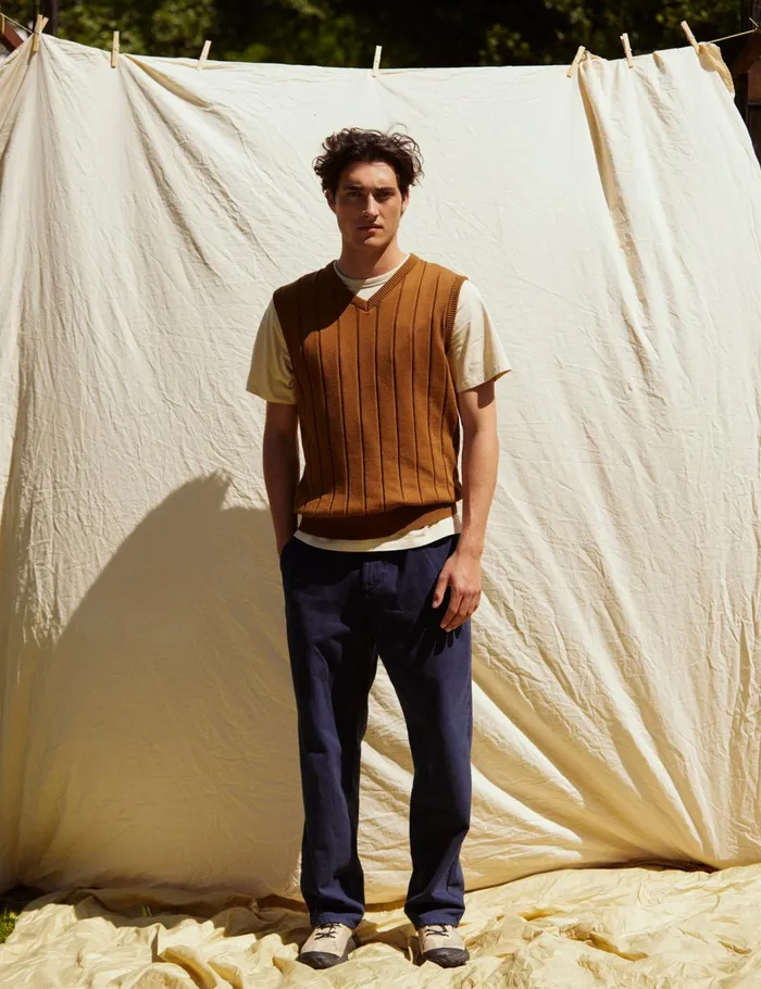 Fort Vests FLUME KNIT VEST Rubber 8211 Men