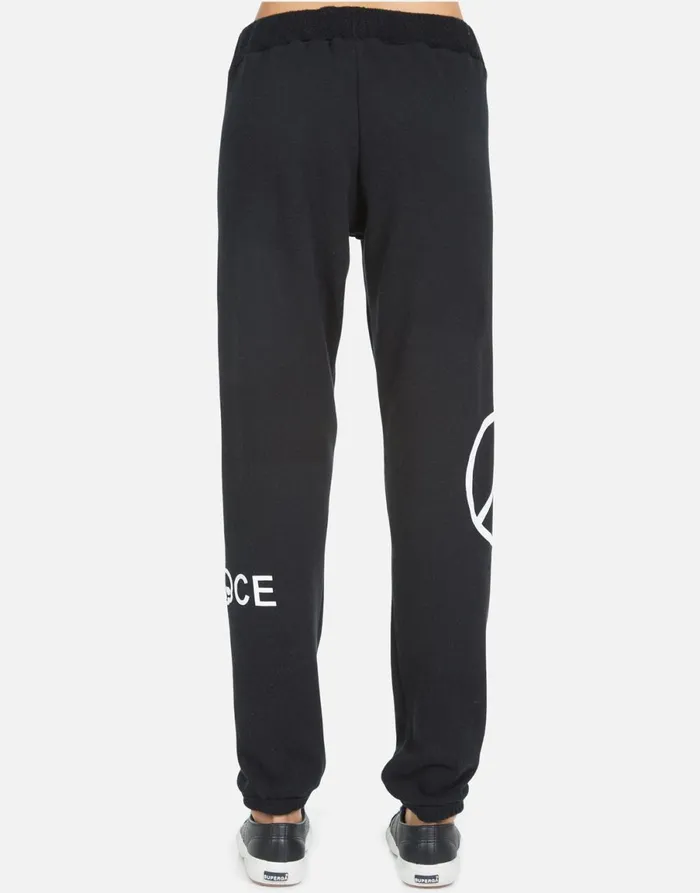 Gia Skull Peace Hand Black Women039s Lauren Moshi Long Sweatpants
