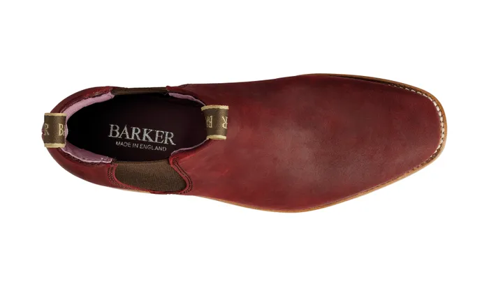 Gina 8211 Plum Waxy Suede Women Barker Shoes Womens Boots