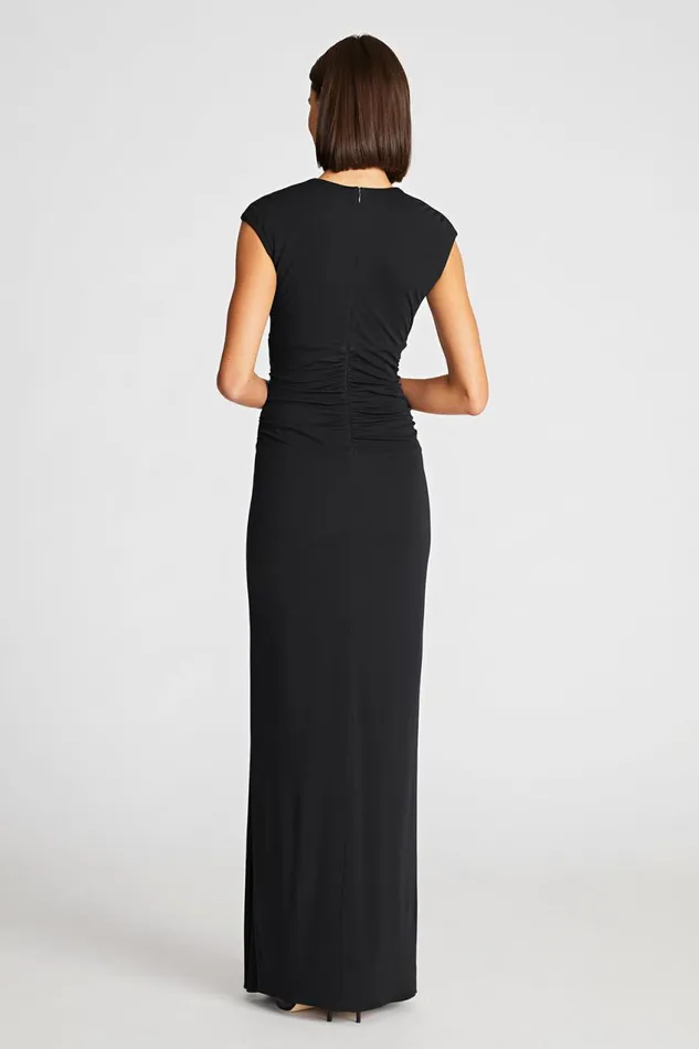 Gowns Women Halston Giovanna Gown In Matte Jersey Black
