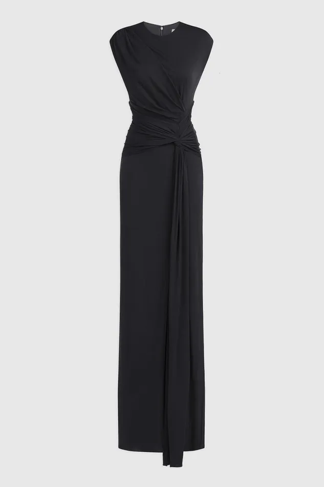 Gowns Women Halston Giovanna Gown In Matte Jersey Black