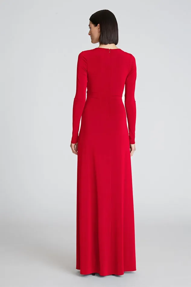 Gowns Women Halston Sydney Gown In Jersey Halston Red Gowns Women Halston Sydney Gown In Jersey Halston Red