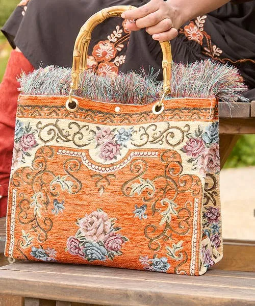 Handbags and Purses Joebrowns Apparel Fascinating Bamboo Carpet Bag Orange Handbags and Purses Joebrowns Apparel Fascinating Bamboo Carpet Bag Orange