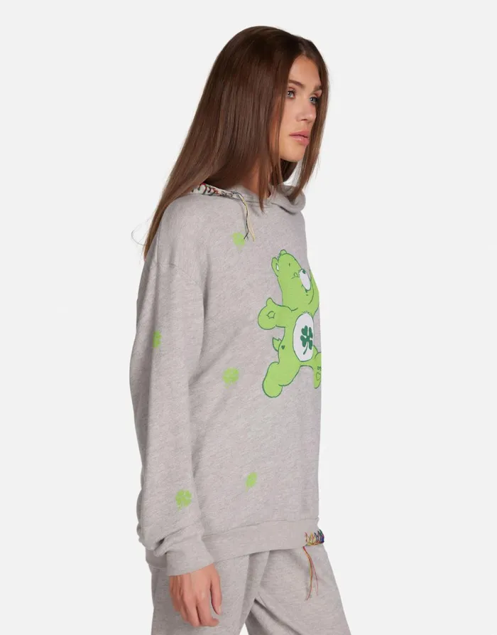 Harmony Good Luck Bear Heather Grey Women039s Lauren Moshi Hoodies