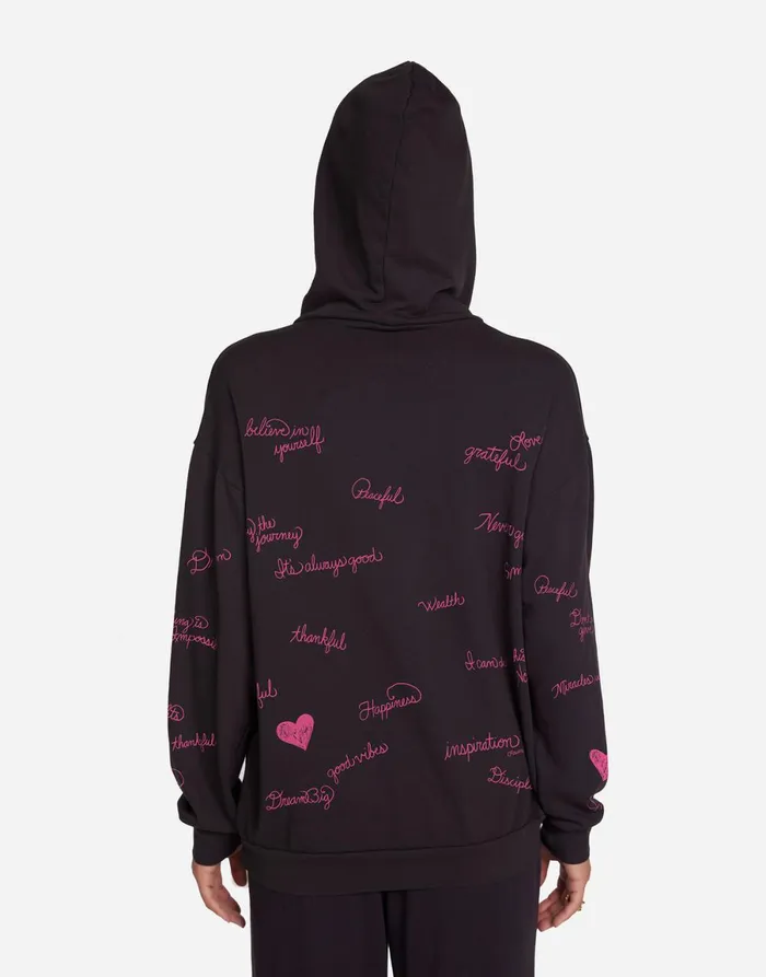 Harmony X Happy Thoughts Onyx Women039s Lauren Moshi Hoodies