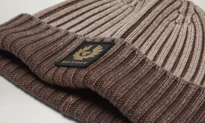 Hats MenWomen Belstaff Watch Beanie Clay Brown