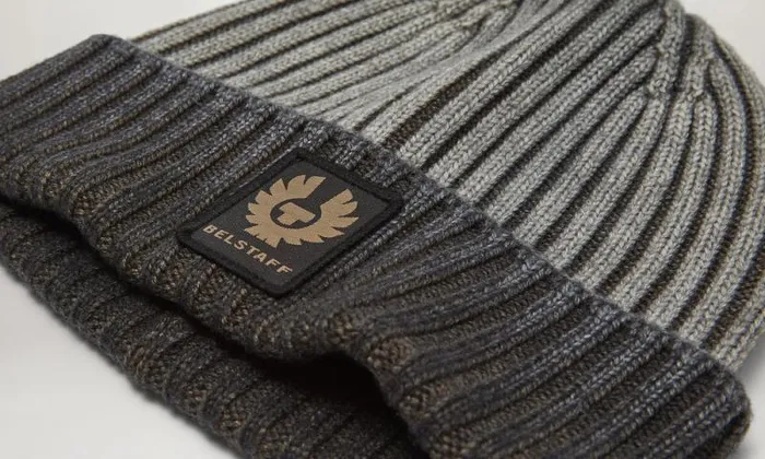Hats MenWomen Belstaff Watch Beanie Forge Grey