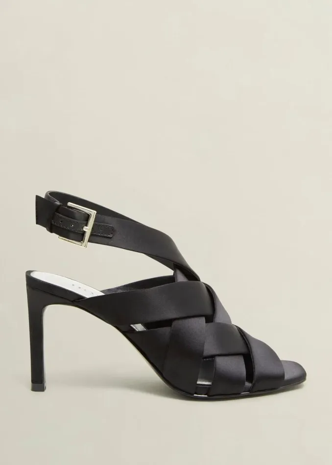 Heels Women HOBBS Velma Satin Sandals Black