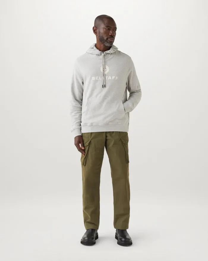 Hoodies and Sweatshirts Men Belstaff Belstaff Signature Hoodie Old Silver Heather Hoodies and Sweatshirts Men Belstaff Belstaff Signature Hoodie Old Silver Heather