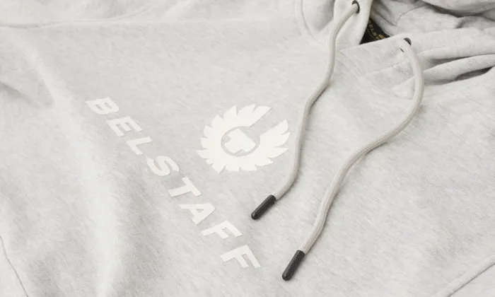 Hoodies and Sweatshirts Men Belstaff Belstaff Signature Hoodie Old Silver Heather Hoodies and Sweatshirts Men Belstaff Belstaff Signature Hoodie Old Silver Heather