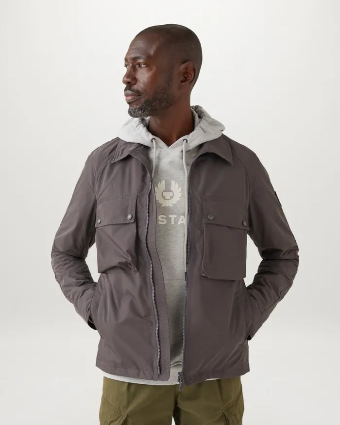 Hoodies and Sweatshirts Men Belstaff Belstaff Signature Hoodie Old Silver Heather Hoodies and Sweatshirts Men Belstaff Belstaff Signature Hoodie Old Silver Heather