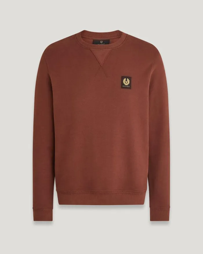 Hoodies and Sweatshirts Men Belstaff Belstaff Sweatshirt Deep Copper