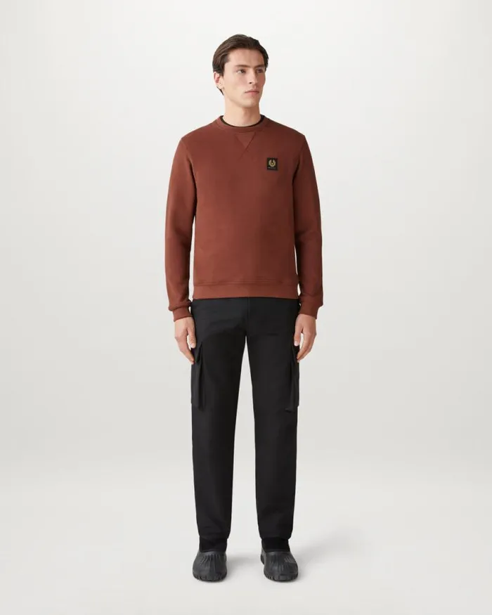 Hoodies and Sweatshirts Men Belstaff Belstaff Sweatshirt Deep Copper Hoodies and Sweatshirts Men Belstaff Belstaff Sweatshirt Deep Copper