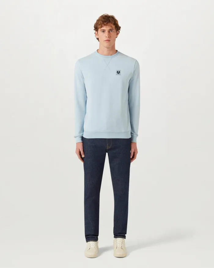 Hoodies and Sweatshirts Men Belstaff Belstaff Sweatshirt Sky Blue Hoodies and Sweatshirts Men Belstaff Belstaff Sweatshirt Sky Blue