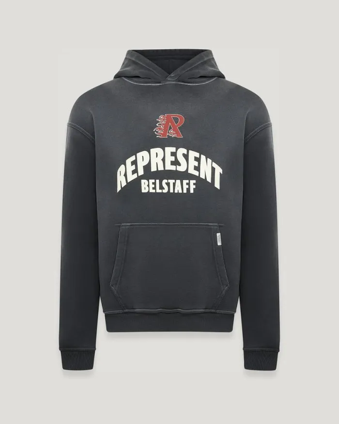 Hoodies and Sweatshirts Men Belstaff Belstaff X Represent Flame Phoenix Hoodie Shadow