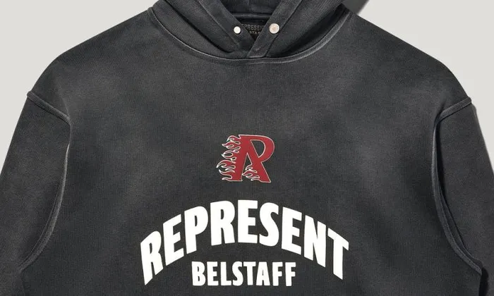 Hoodies and Sweatshirts Men Belstaff Belstaff X Represent Flame Phoenix Hoodie Shadow