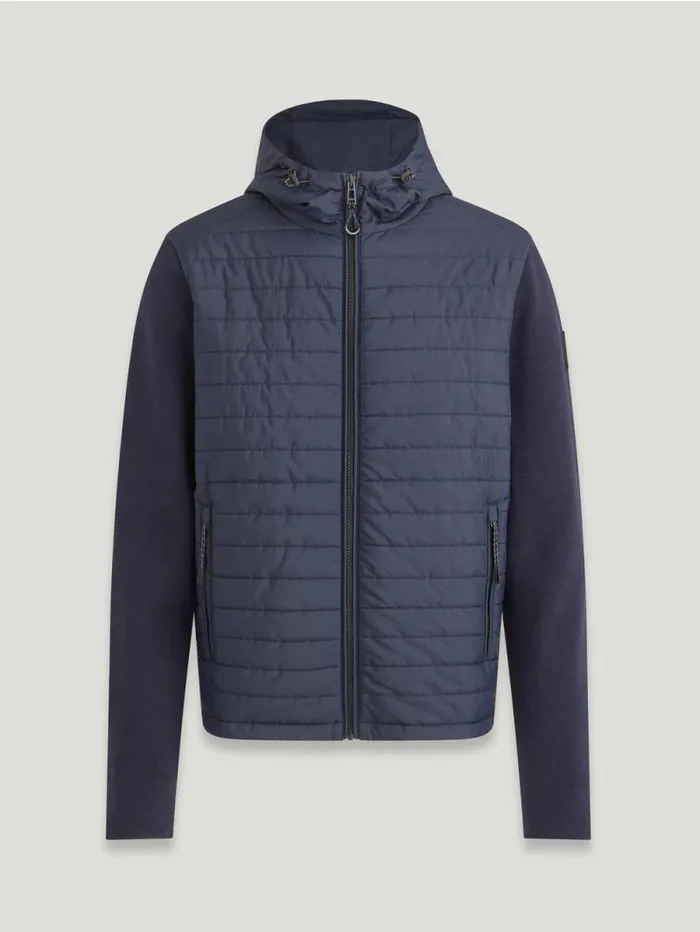 Hoodies and Sweatshirts Men Belstaff Vert Full Zip Cardigan Dark Ink