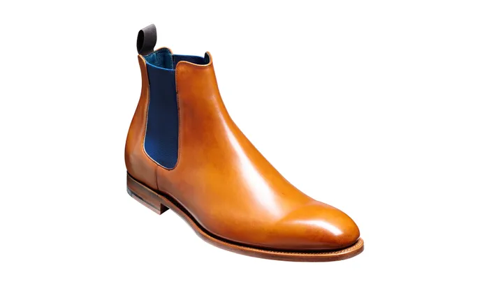 Hopper 8211 Cedar Calf Navy Elastic Men Barker Shoes Mens Boots