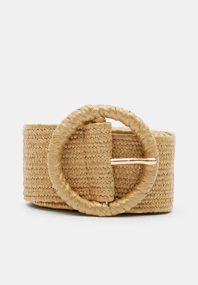 Hush Belts Women Wrenley Woven Belt Natural