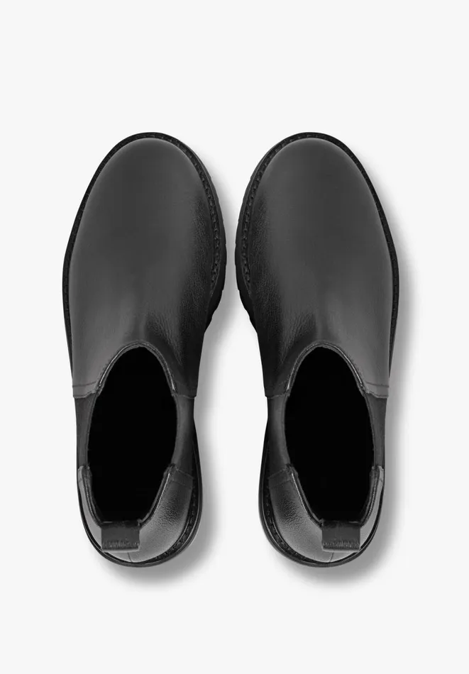 Hush Boots Women Bailey Leather Boots Black