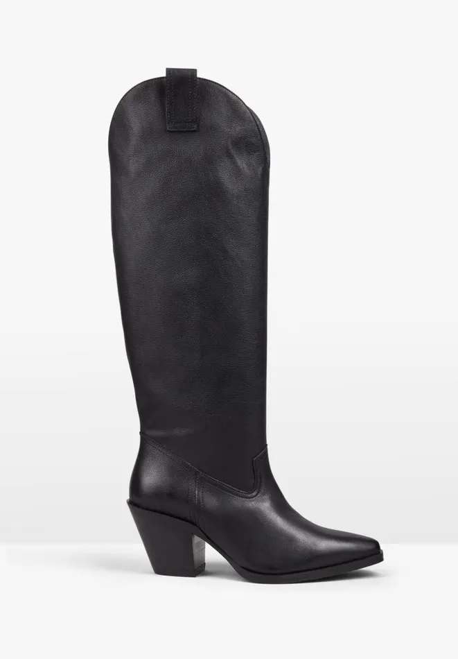 Hush Boots Women Selby Leather Boots Black