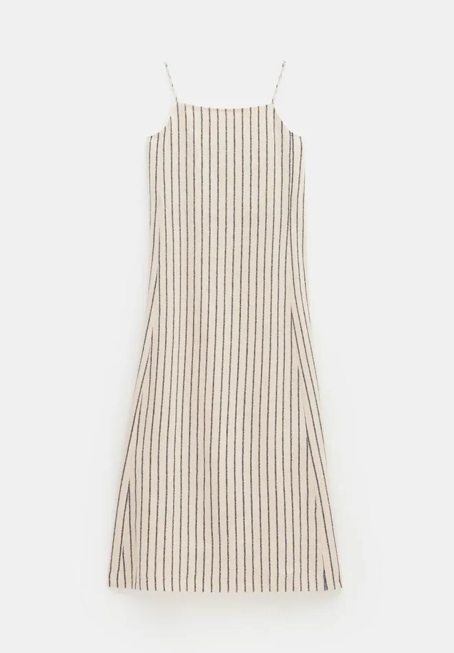 Hush Dresses Women Aanya Two Way Linen Maxi Dress Speckle Stripe Navy Hush Dresses Women Aanya Two Way Linen Maxi Dress Speckle Stripe Navy