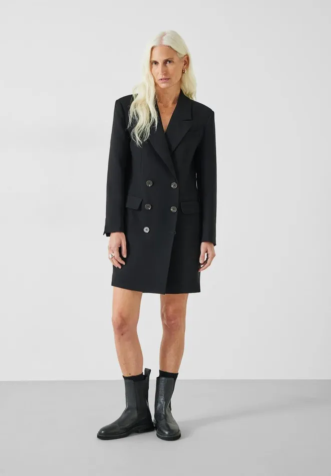 Hush Dresses Women Breanna Mini Tux Blazer Dress Black