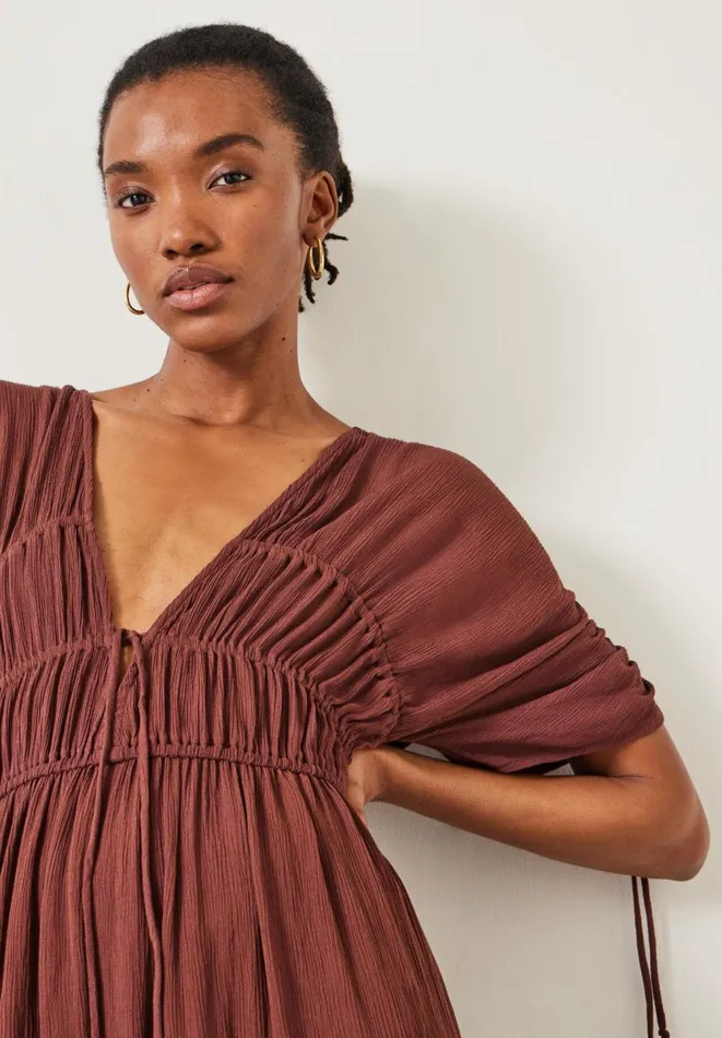 Hush Dresses Women Grace Lightweight Maxi Dress Chocolate Brown Hush Dresses Women Grace Lightweight Maxi Dress Chocolate Brown