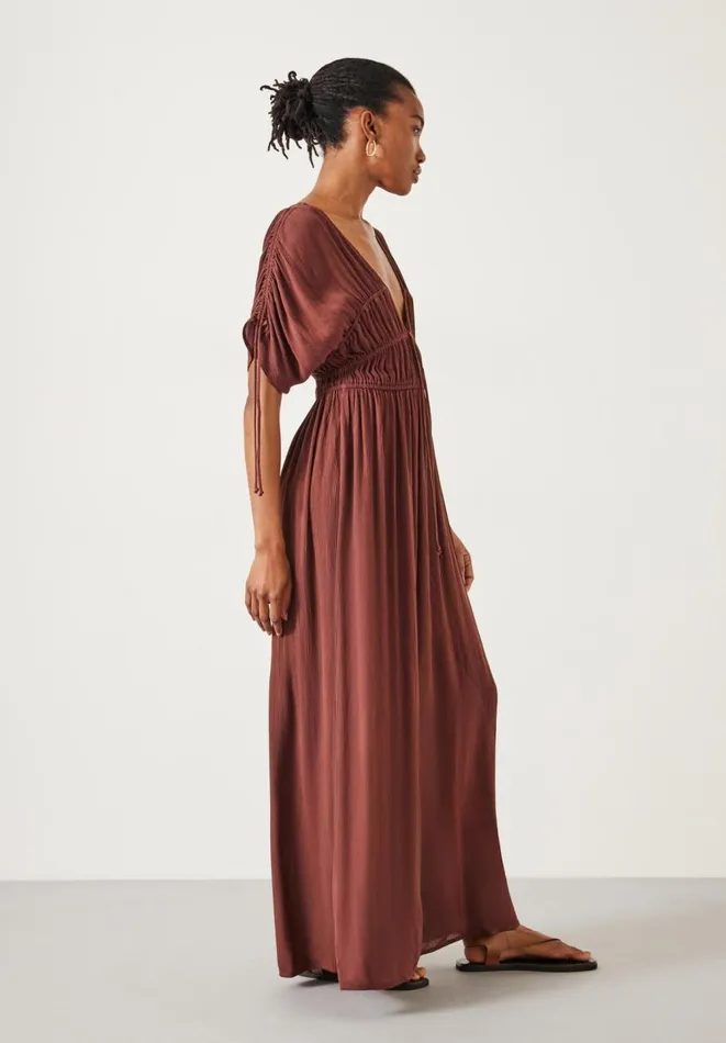 Hush Dresses Women Grace Lightweight Maxi Dress Chocolate Brown Hush Dresses Women Grace Lightweight Maxi Dress Chocolate Brown