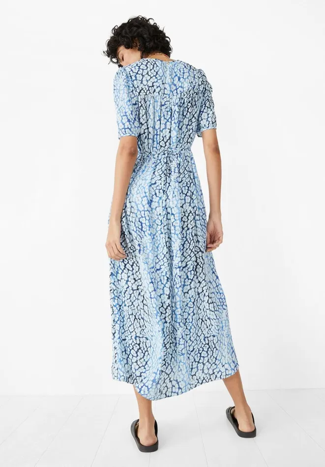 Hush Dresses Women Kellie Midi Dress Ombre Leopard Blue Hush Dresses Women Kellie Midi Dress Ombre Leopard Blue