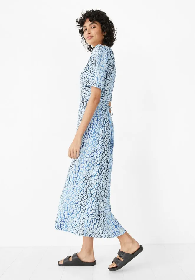 Hush Dresses Women Kellie Midi Dress Ombre Leopard Blue Hush Dresses Women Kellie Midi Dress Ombre Leopard Blue