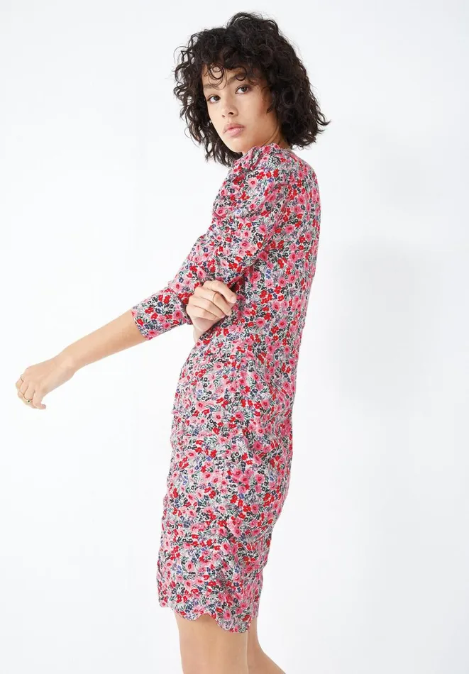 Hush Dresses Women Orchid Gathered Mini Dress Light Pop Floral Hush Dresses Women Orchid Gathered Mini Dress Light Pop Floral