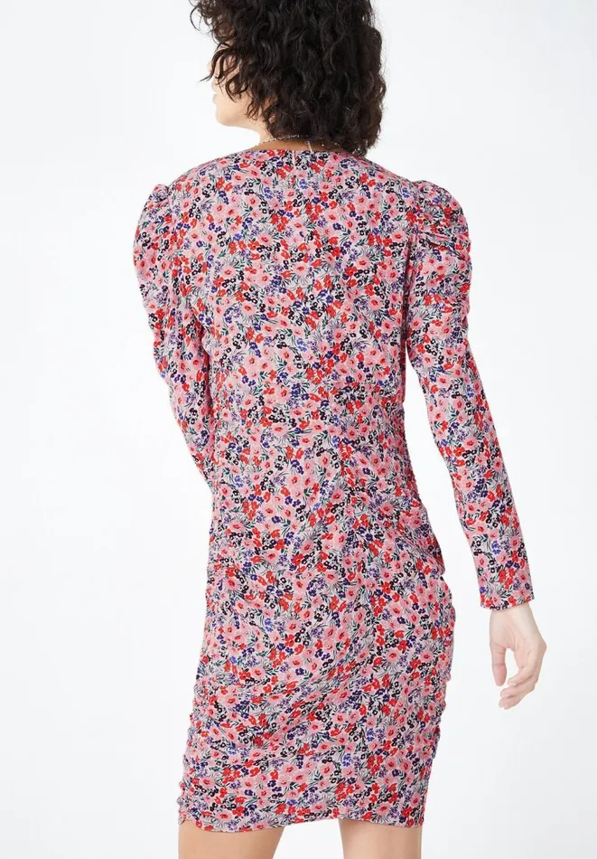 Hush Dresses Women Orchid Gathered Mini Dress Light Pop Floral Hush Dresses Women Orchid Gathered Mini Dress Light Pop Floral