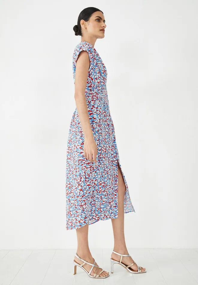 Hush Dresses Women Posy Collarless Shirt Dress Animal Mark Floral Hush Dresses Women Posy Collarless Shirt Dress Animal Mark Floral