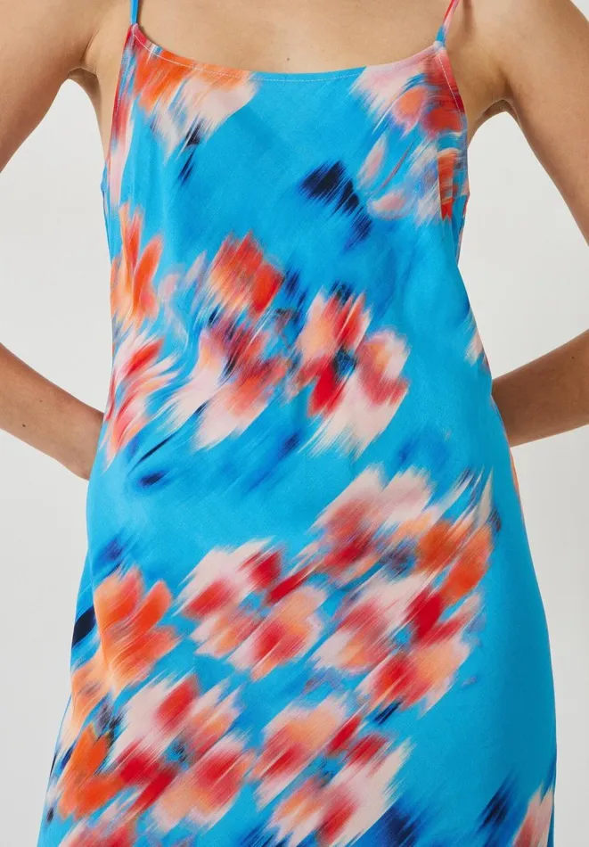 Hush Dresses Women Skye Slip Maxi Dress Blurred Floral Blue Hush Dresses Women Skye Slip Maxi Dress Blurred Floral Blue