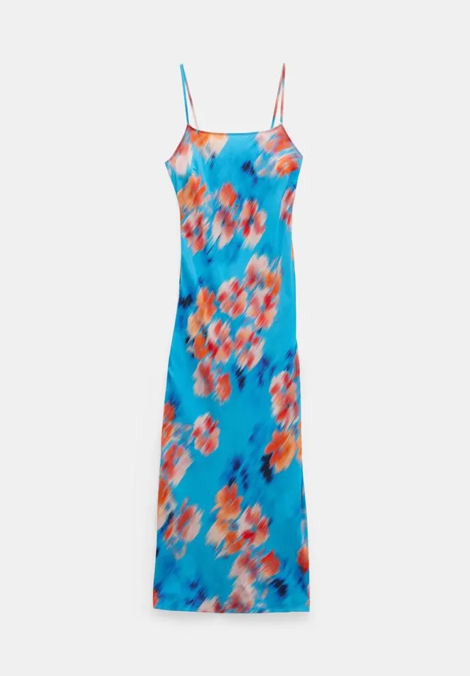 Hush Dresses Women Skye Slip Maxi Dress Blurred Floral Blue Hush Dresses Women Skye Slip Maxi Dress Blurred Floral Blue