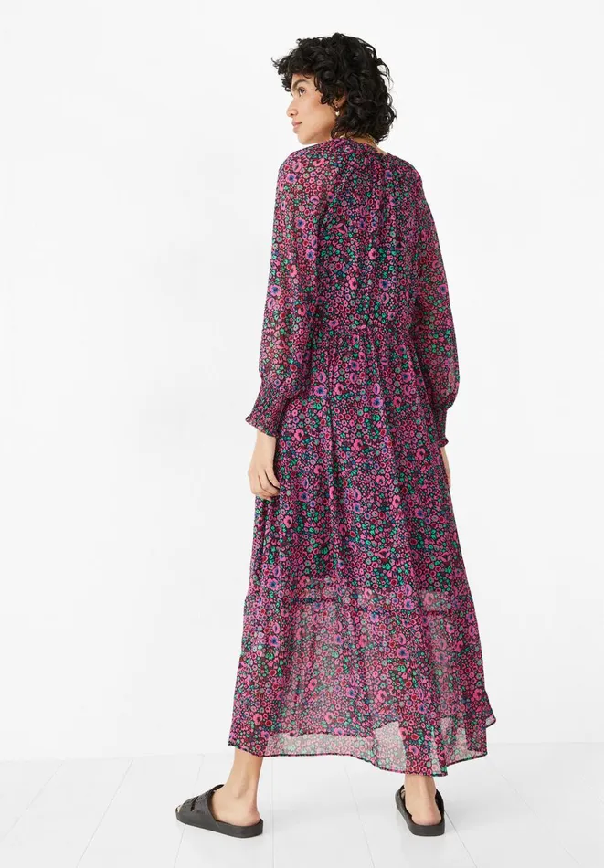 Hush Dresses Women Tala Maxi Dress Paris Ditsy Black Pink Hush Dresses Women Tala Maxi Dress Paris Ditsy Black Pink